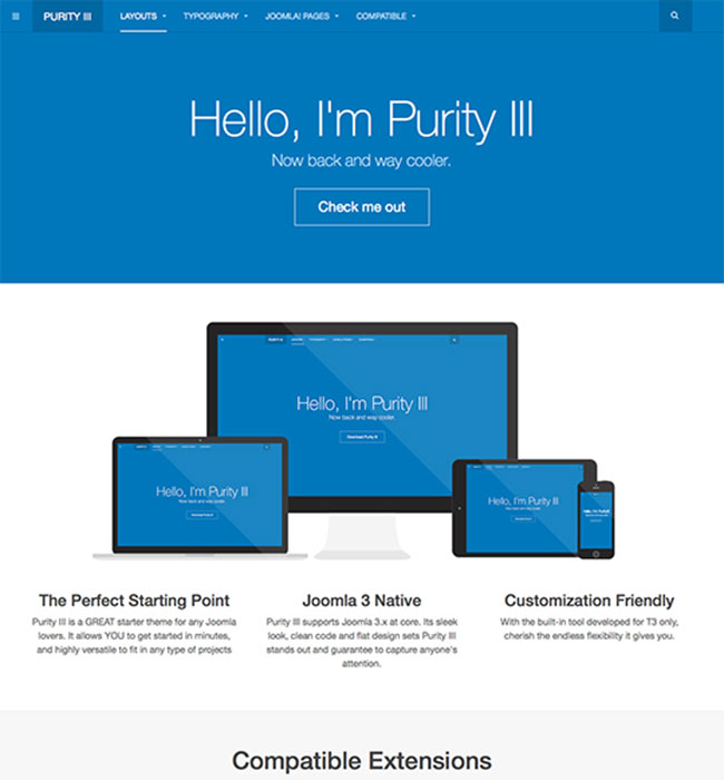 Joomla purity 3